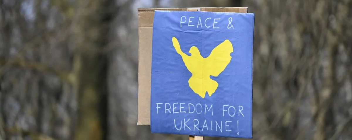 Demonstration für Frieden in der Ukraine